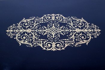 Wichtiges Präsidium, alle Gesichter in Blackened Poirier, Periode Napoleon III - Mitte des 19. Jahrhunderts