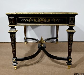Wichtiges Präsidium, alle Gesichter in Blackened Poirier, Periode Napoleon III - Mitte des 19. Jahrhunderts