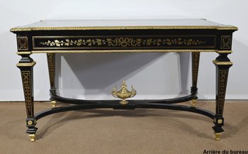 Wichtiges Präsidium, alle Gesichter in Blackened Poirier, Periode Napoleon III - Mitte des 19. Jahrhunderts