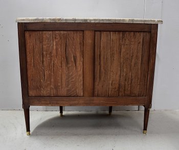 Credenza piccola - Comò Demi-Lune in mogano, periodo Luigi XVI - XVIII secolo