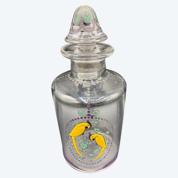 SAINT LOUIS ENAMELLED CRYSTAL BOTTLE