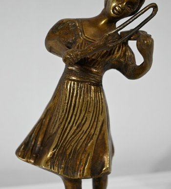 Bronzo "Il violinista" - Fine XIX secolo