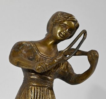 Bronzo "Il violinista" - Fine XIX secolo