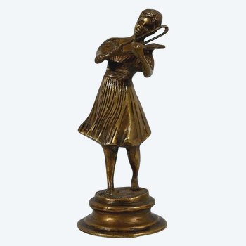 Bronzo "Il violinista" - Fine XIX secolo