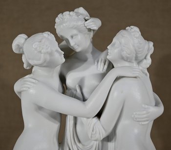 Gruppo in Biscotto "Le Tre Ninfe" - Inizio XX Sec