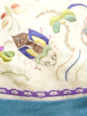 Col brodé, Chine époque 19e siècle, période Qing