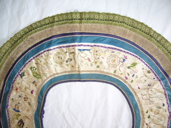 Col brodé, Chine époque 19e siècle, période Qing