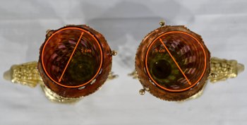 Coppia di vasi Rython in bronzo - I parte del XIX secolo