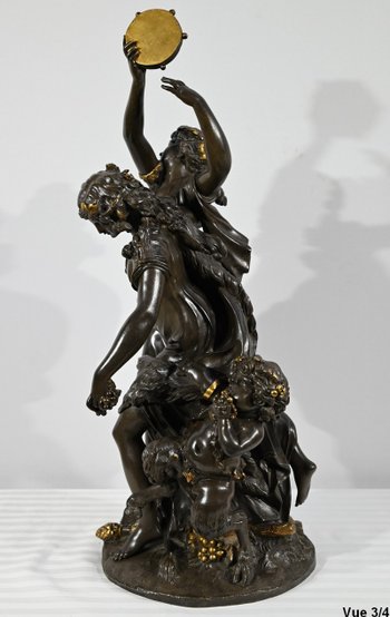 "Baccanale" in bronzo, da Clodion - 2a metà del XIX secolo