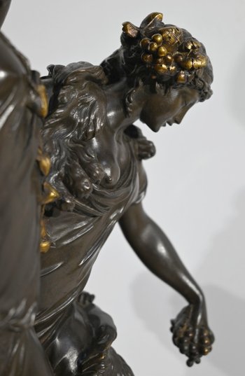 "Baccanale" in bronzo, da Clodion - 2a metà del XIX secolo