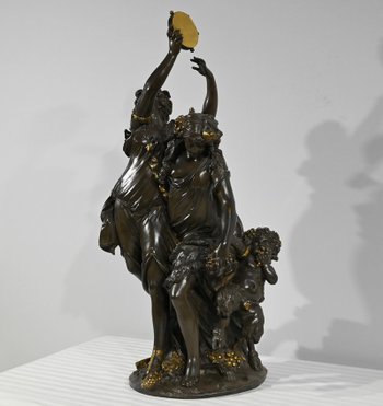"Baccanale" in bronzo, da Clodion - 2a metà del XIX secolo