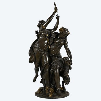 Bronze "Bacchanal", after Clodion - 2nd part of the 19th century