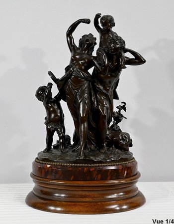 Bronzo "L'infanzia di Sileno", da Clodion - 2a metà del XIX secolo
