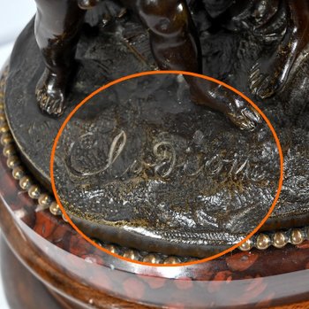 Bronzo "L'infanzia di Sileno", da Clodion - 2a metà del XIX secolo