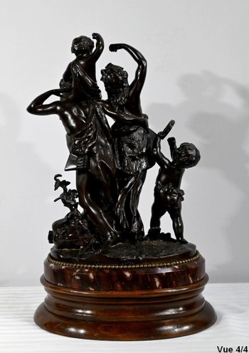 Bronzo "L'infanzia di Sileno", da Clodion - 2a metà del XIX secolo