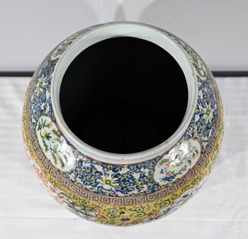 Importante Vaso in Porcellana, Canton - Fine XIX Secolo