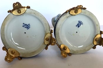 Capodimonte Paar Porzellanfiguren aus dem späten 19. Jahrhundert