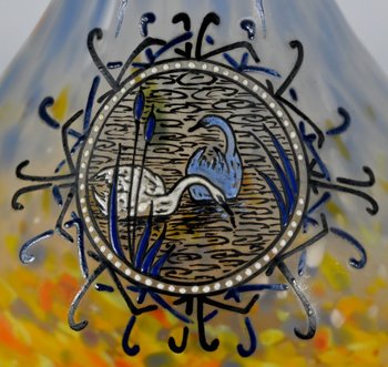 Coppia di vasi in pasta vitrea, firmati Legras - Fine XIX secolo