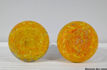 Coppia di vasi in pasta vitrea, firmati Legras - Fine XIX secolo
