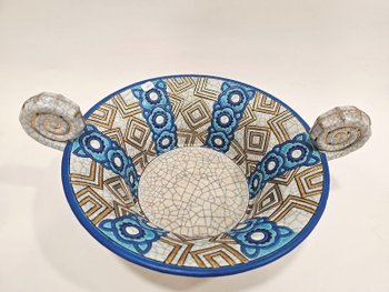 Coppa Art Deco Longwy