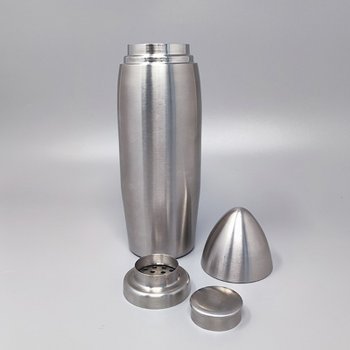 1960 Magnificent Cocktail Shaker "Bullet" in Stainless Steel. Made in Italy