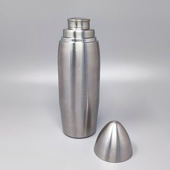 1960 Magnificent Cocktail Shaker "Bullet" in Stainless Steel. Made in Italy