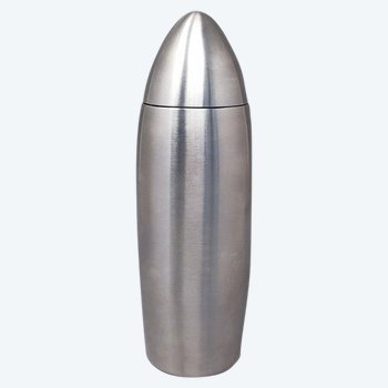 1960 Magnificent Cocktail Shaker "Bullet" in Stainless Steel. Made in Italy