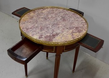Table Bouillotte en Acajou, style Louis XVI - Début XXe