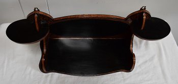 Blackened Wood Wall Shelf, Art Nouveau taste - 1900
