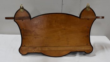 Blackened Wood Wall Shelf, Art Nouveau taste - 1900