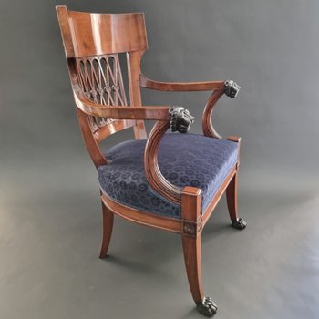 Jacob Frères, Stamped cabinet armchair of the Consulate period.