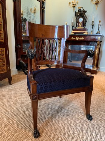 Jacob Frères, Stamped cabinet armchair of the Consulate period.