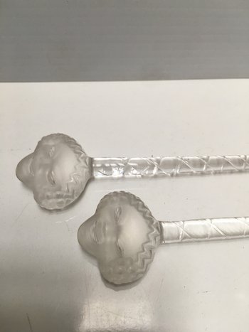Coppia di agitatori per champagne RENÉ LALIQUE