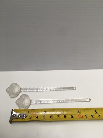 Coppia di agitatori per champagne RENÉ LALIQUE