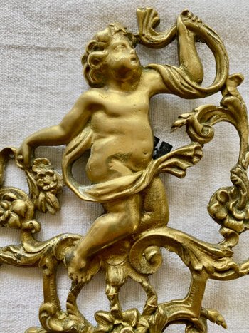 Paire d'appliques en bronze doré