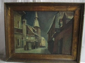 Scena di strada in inverno