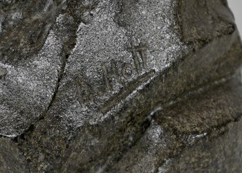 Importante regolo "La donna con la palma", di L. Hott - Inizio XX secolo
