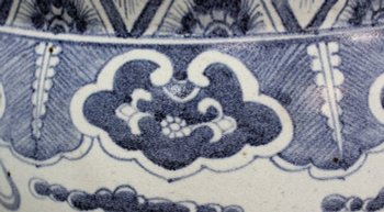 Large Ceramic Vase. Oriental decorations, origin China - XXth
