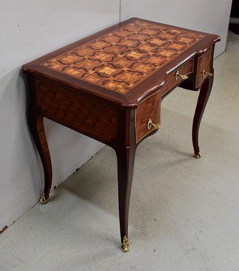 Small Lady's Desk, in Amaranth and Violet Wood, Louis XV period - XVIIIth century