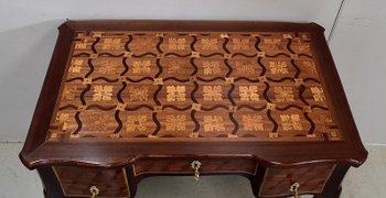Small Lady's Desk, in Amaranth and Violet Wood, Louis XV period - XVIIIth century