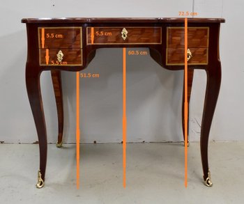 Small Lady's Desk, in Amaranth and Violet Wood, Louis XV period - XVIIIth century