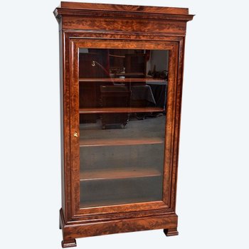 Small Mahogany veneered display case, Restoration period - Mid 19th century