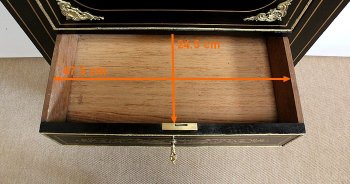 Secrétaire en Bois noirci, époque Napoléon III – XIXe 