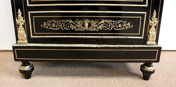 Secrétaire en Bois noirci, époque Napoléon III – XIXe 