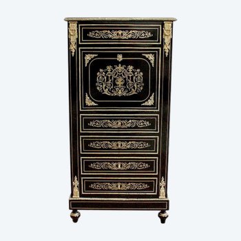 Secrétaire en Bois noirci, époque Napoléon III – XIXe 