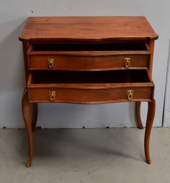 Petite Commode dite Perruquière, en Merisier, de style Louis XV - Début XXe