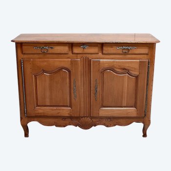 Credenza in ciliegio massiccio, stile Luigi XV - Inizio XIX secolo