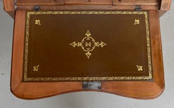 Small sloping desk in cherry wood, Louis XV style - End of XIXth century