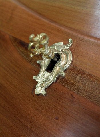 Small sloping desk in cherry wood, Louis XV style - End of XIXth century