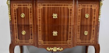 Commode Sauteuse en Acajou, style Transition Louis XV / Louis XVI – Début XXe